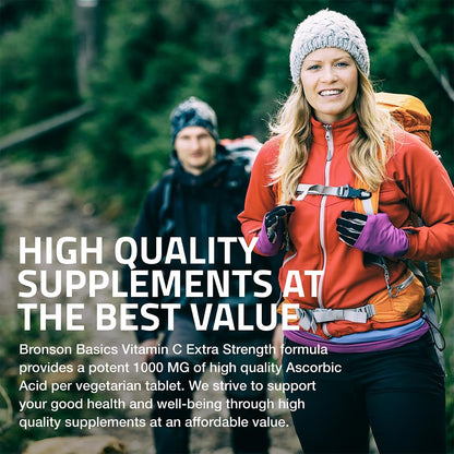Bronson Vitamina C 1000 mg Extra Strength - 100 Comprimidos Vegetarianos – Image 4