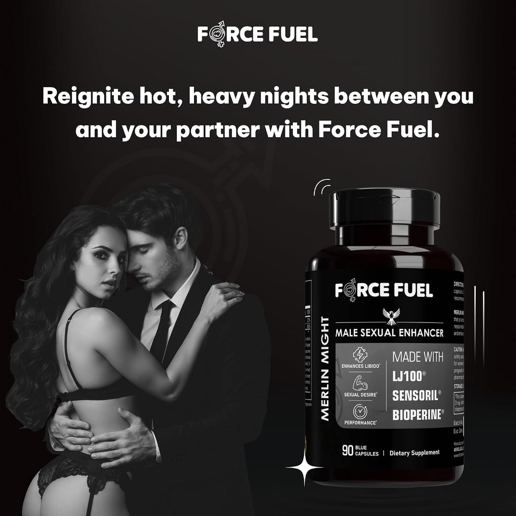 Merlin Might – Suplemento Masculino con Tongkat Ali, Ashwagandha y Bioperina