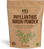 MB Herbals Wildcrafted Phyllanthus Niruri Powder 3.5 oz / 100 Grams | Chanca Piedra | Bhumi-Amla | Gluten Free | No Preservatives