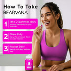 BEARVANA Gominolas de Probióticos y Vitamina C para el Apoyo del pH Vaginal – Suplemento de Bienestar Femenino con Sabor a Piña – 60 Gominolas