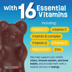 YUM-V'S - Multivitamínico infantil ositos de chocolate masticables - 60 unidades (paquete de 2)