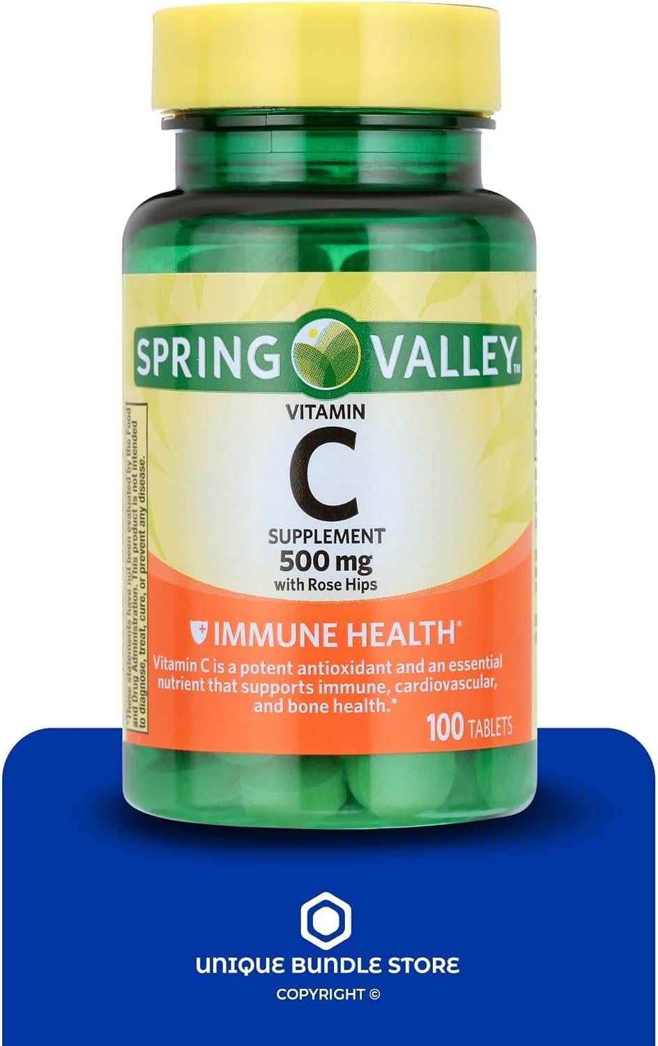 Vitamina C 500mg con Rosa Mosqueta – 200 Comprimidos Veganos (Pack de 2)