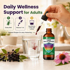 Cofure Zinc Quercetin Vitamina C D3 Líquido con Equinácea y Saúco Orgánicos - Gotas de Apoyo Inmunológico para Adultos - Vegano, Sin Gluten, No-GMO - 30 ml