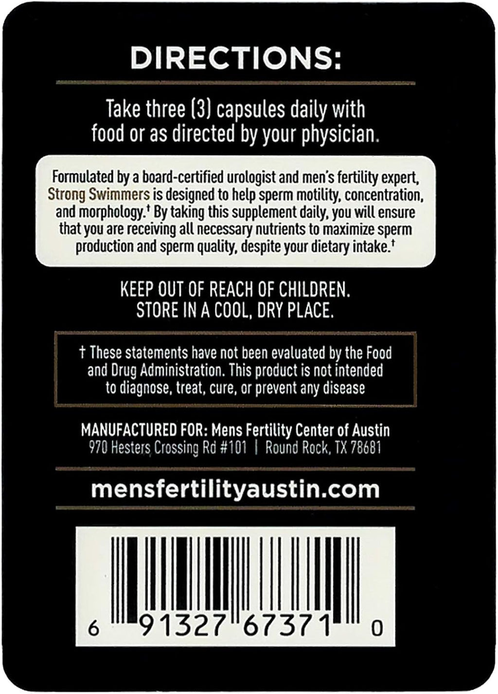 Strong Swimmers - Multivitamínico para la Mejora del Esperma
