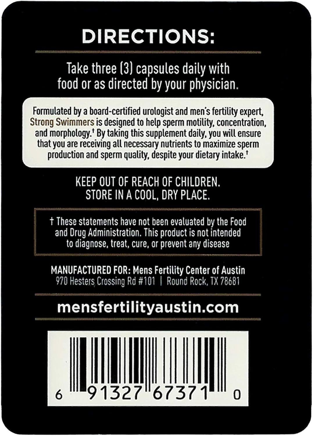 Strong Swimmers - Multivitamínico para la Mejora del Esperma