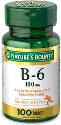 Nature's Bounty Vitamina B6, 100mg, 100 Comprimidos
