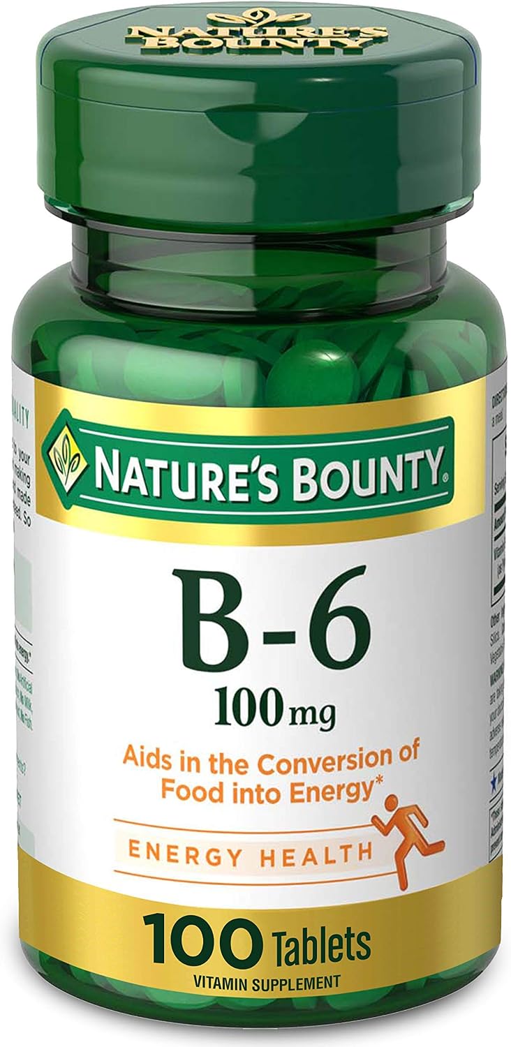 Nature's Bounty Vitamina B6, 100mg, 100 Comprimidos