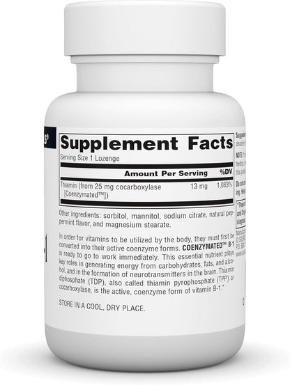 Source Naturals Tiamina B1 Coenzimada 25mg, – Funcionamiento normal del sistema nervioso: Es clave para la – Image 2