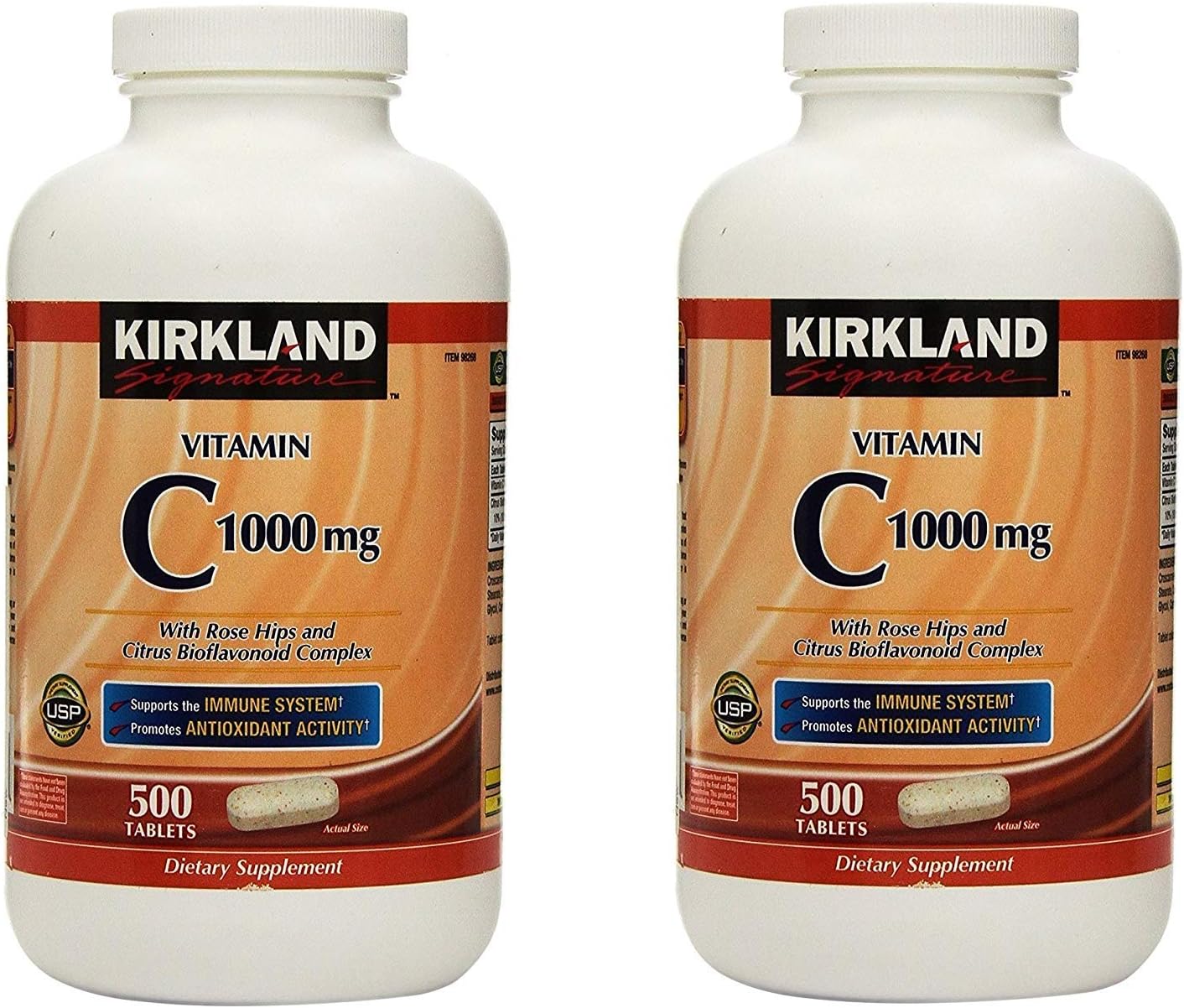 Kirkland Signature Vitamina C con Escaramujo, 500 Comprimidos