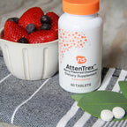 AttenTrex de NeuroScience – Complemento masticable para la memoria y concentración para adultos y niños (60 comprimidos masticables)