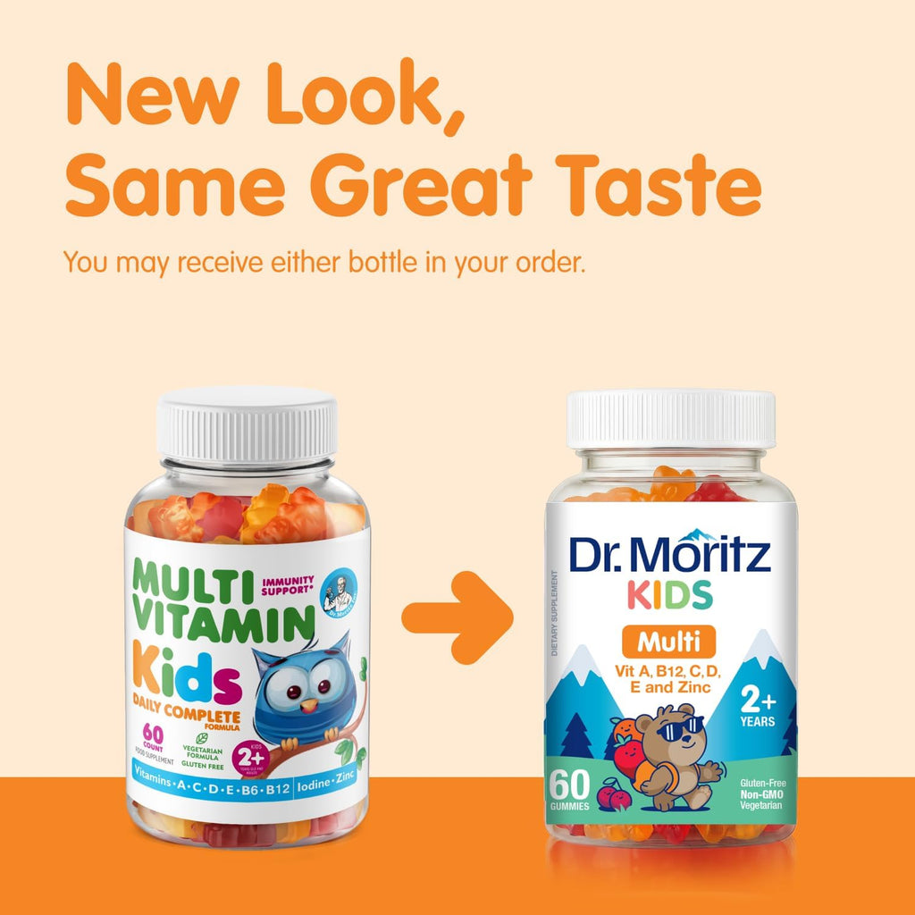 DR. MORITZ Gomitas Multivitamínicas para Niños - 2 Paquetes (120 unidades)