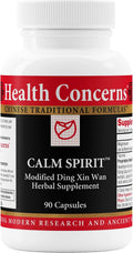 Health Concerns Calm Spirit - Complemento para el Estrés con Magnesio, Espino, Peonía China y Taurina - 90 Cápsulas