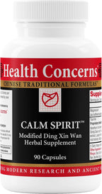 Health Concerns Calm Spirit - Complemento para el Estrés con Magnesio, Espino, Peonía China y Taurina - 90 Cápsulas