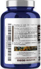 NusaPure Cápsulas de Alga Parda, 200 mg, 200 Cápsulas Veganas (No OGM, Vegano)