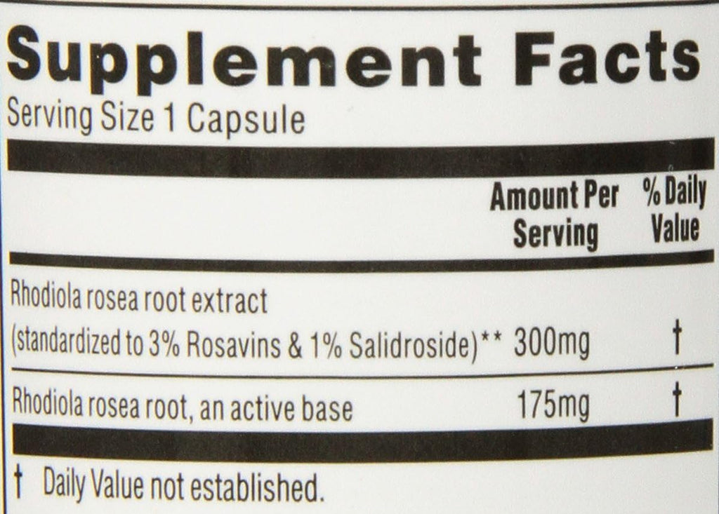 Kroeger Herb Rhodiola Rosea en Cápsulas Vegetales, 90 unidades
