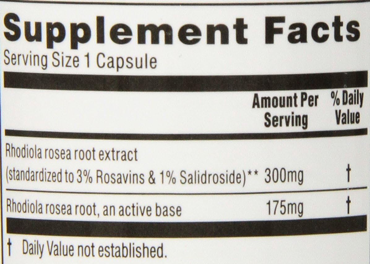 Kroeger Herb Rhodiola Rosea en Cápsulas Vegetales, 90 unidades
