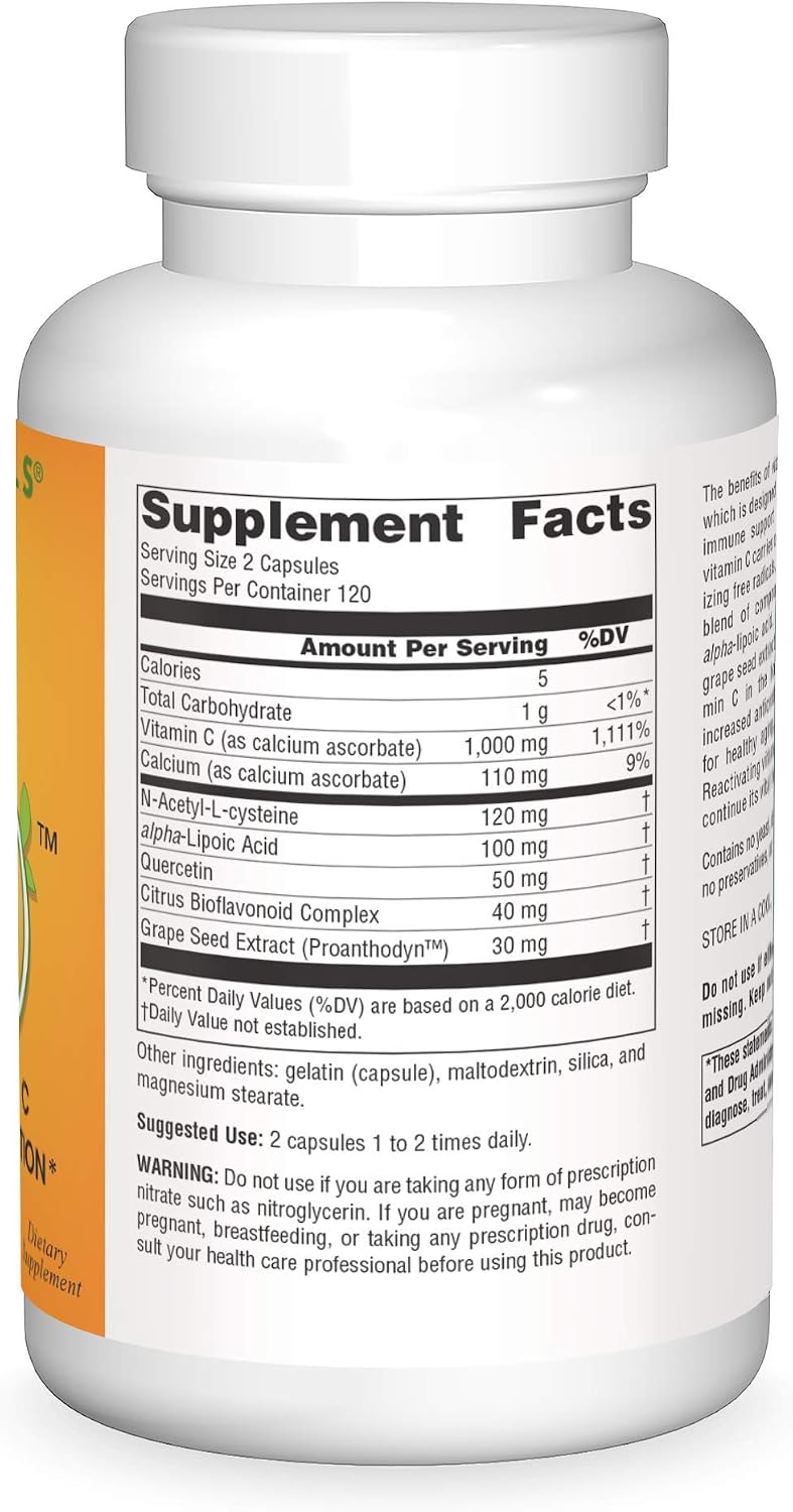 Source Naturals Systemic C 500 mg - 240 Cápsulas