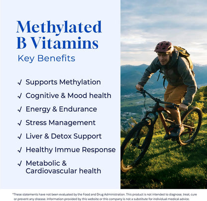 Methyl B Complex Gotas Líquidas - Complejo B Liposomal con B12 Metilada, Folato, B6, TMG y Cardo Mariano
