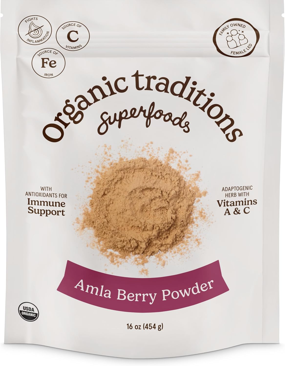Organic Traditions Amla en Polvo Orgánico - 200g