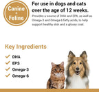 Vet Classics Aceite de Salmón para Perros y Gatos – Piel Sana y Pelaje Brillante – Omega 3, 6, 9, DHA, EPA – Soft Chews 90 uds