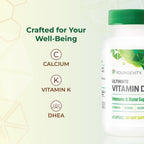Youngevity Ultimate Vitamina D3 5000 UI con K2 – Suplemento de alta potencia con D3, K2 y Calcio – 60 Cápsulas