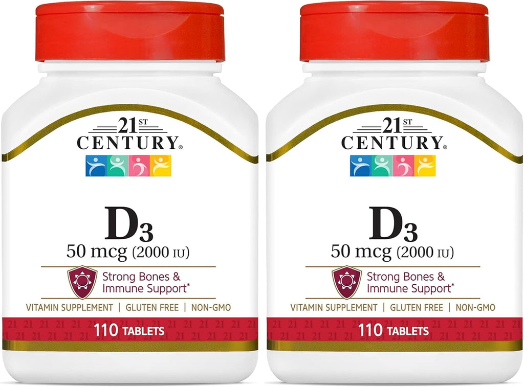 21st Century D3 2000 IU, 110 Comprimidos