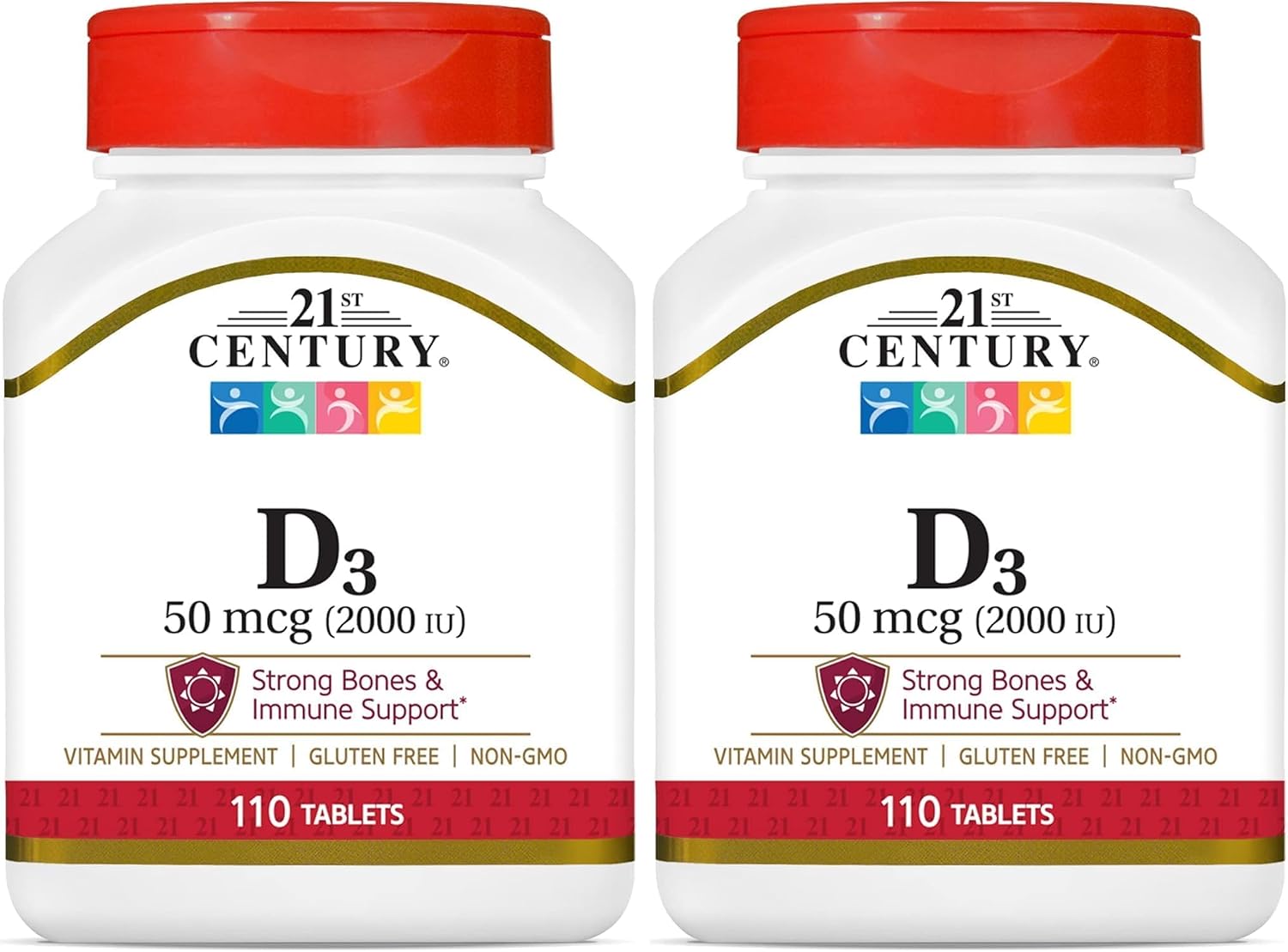 21st Century D3 2000 IU, 110 Comprimidos