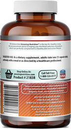 Amazing Formulas Ácido Fólico (Vitamina B9) 800 mcg - 240 Cápsulas - No-GMO, Sin Gluten