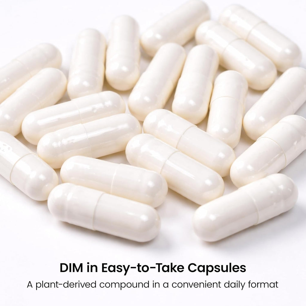 Cocó March DIM Suplemento para Mujeres – Apoya el Equilibrio Hormonal, Cuidado de la Piel y Metabolismo Natural del Estrógeno – Desintoxicación y Salud Celular – Sin Gluten, Sin Soja, Sin Lácteos, Vegano y Keto – 60 Cápsulas