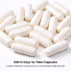 Cocó March DIM Suplemento para Mujeres – Apoya el Equilibrio Hormonal, Cuidado de la Piel y Metabolismo Natural del Estrógeno – Desintoxicación y Salud Celular – Sin Gluten, Sin Soja, Sin Lácteos, Vegano y Keto – 60 Cápsulas