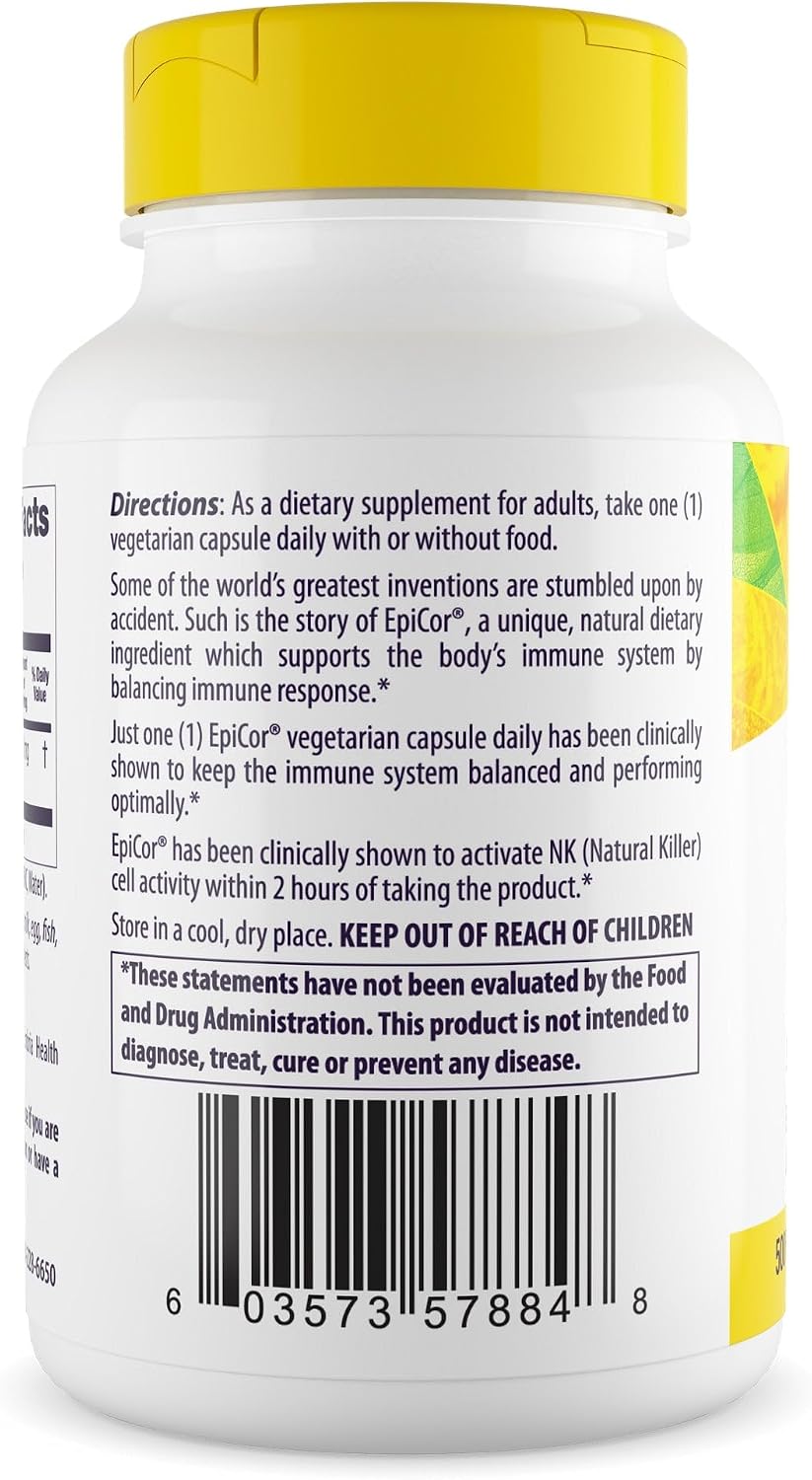 Healthy Origins EpiCor 500 mg - 30 Cápsulas Veganas