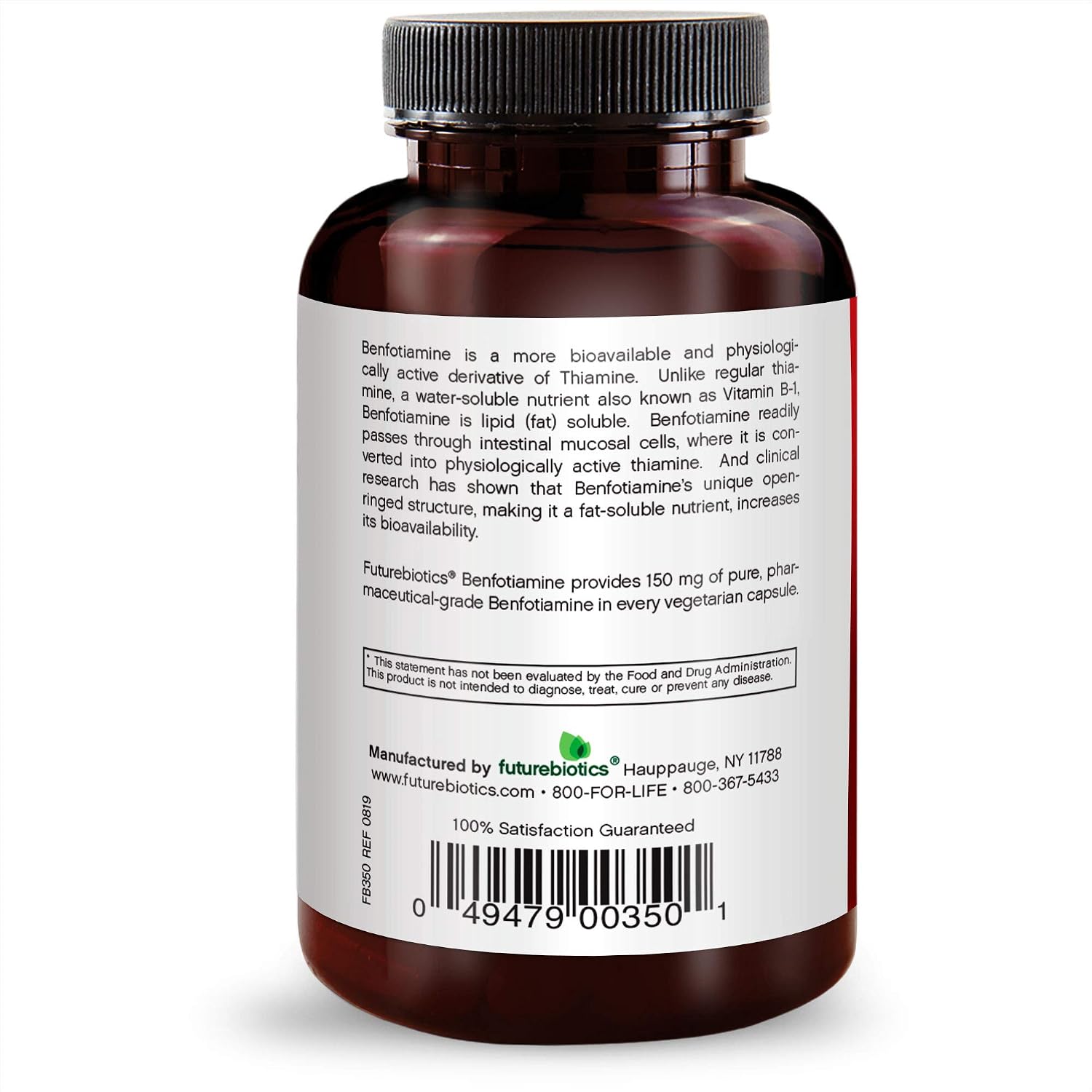 Futurebiotics Benfotiamina 150 mg, 120 Cápsulas Vegetarianas