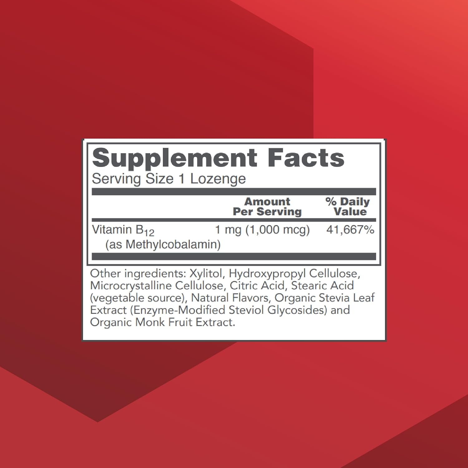 PROTOCOL FOR LIFE BALANCE Metil B12 1.000 mcg - 100 Comprimidos