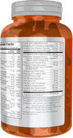 NOW Foods Sports Nutrition, Multivitamínico Extreme Sports para Hombres con Aminoácidos, ZMA, Tribulus, MCT y Extractos Herbales, 180 Cápsulas Blandas