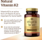 Solgar Vitamina K2 (MK-7) 100 mcg - 50 Cápsulas Vegetales