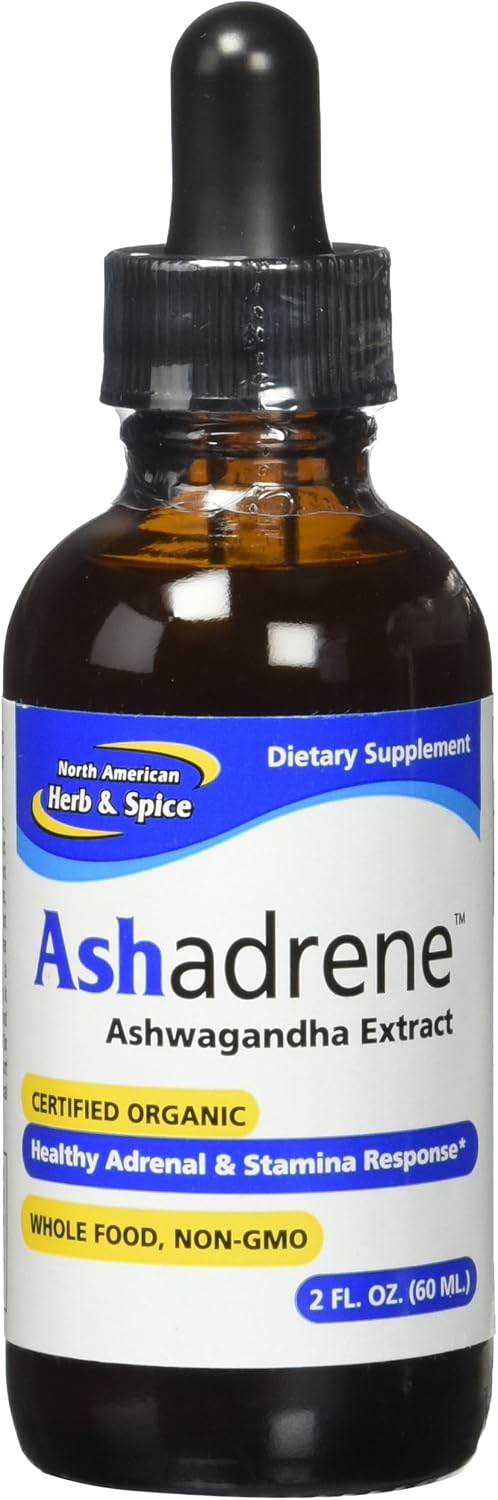 Ashadrene Extracto Crudo de Ashwagandha Orgánica 2 oz (59 ml) - 86 Dosis