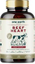 One Earth Health Corazón de Ternera Alimentado con Pasto - Neozelandés - 3000mg por Porción - 200 Unidades