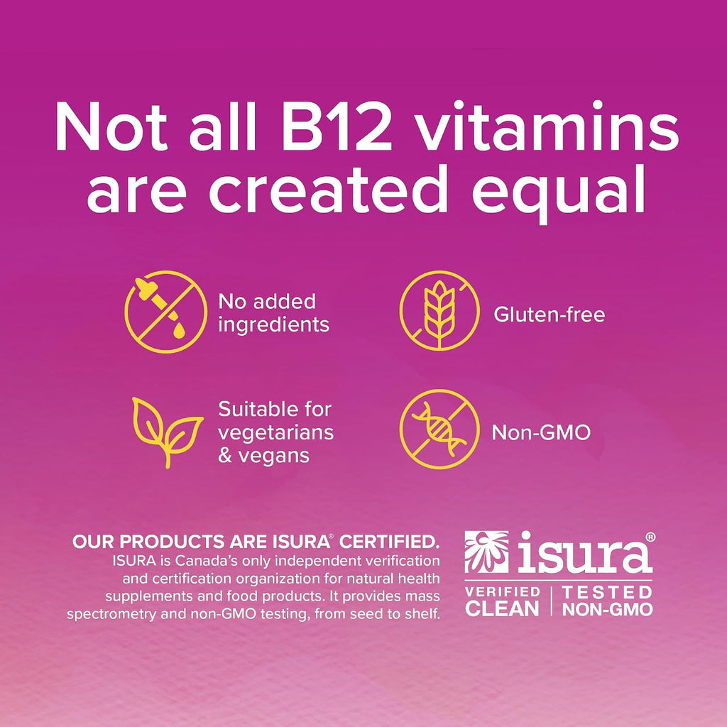 Natural Factors Methylcobalamin 10.000 mcg - Vitamina B12 metabólicamente activa - 30 comprimidos masticables