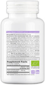 Cápsulas de Lavanda Orgánica - 90 Cápsulas Veganas para Relajación y Bienestar