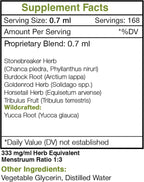 Secrets of the Tribe Stone Breaker Blend Extracto Sin Alcohol - Tintura de Hierbas para el Bienestar Renal (118 ml)