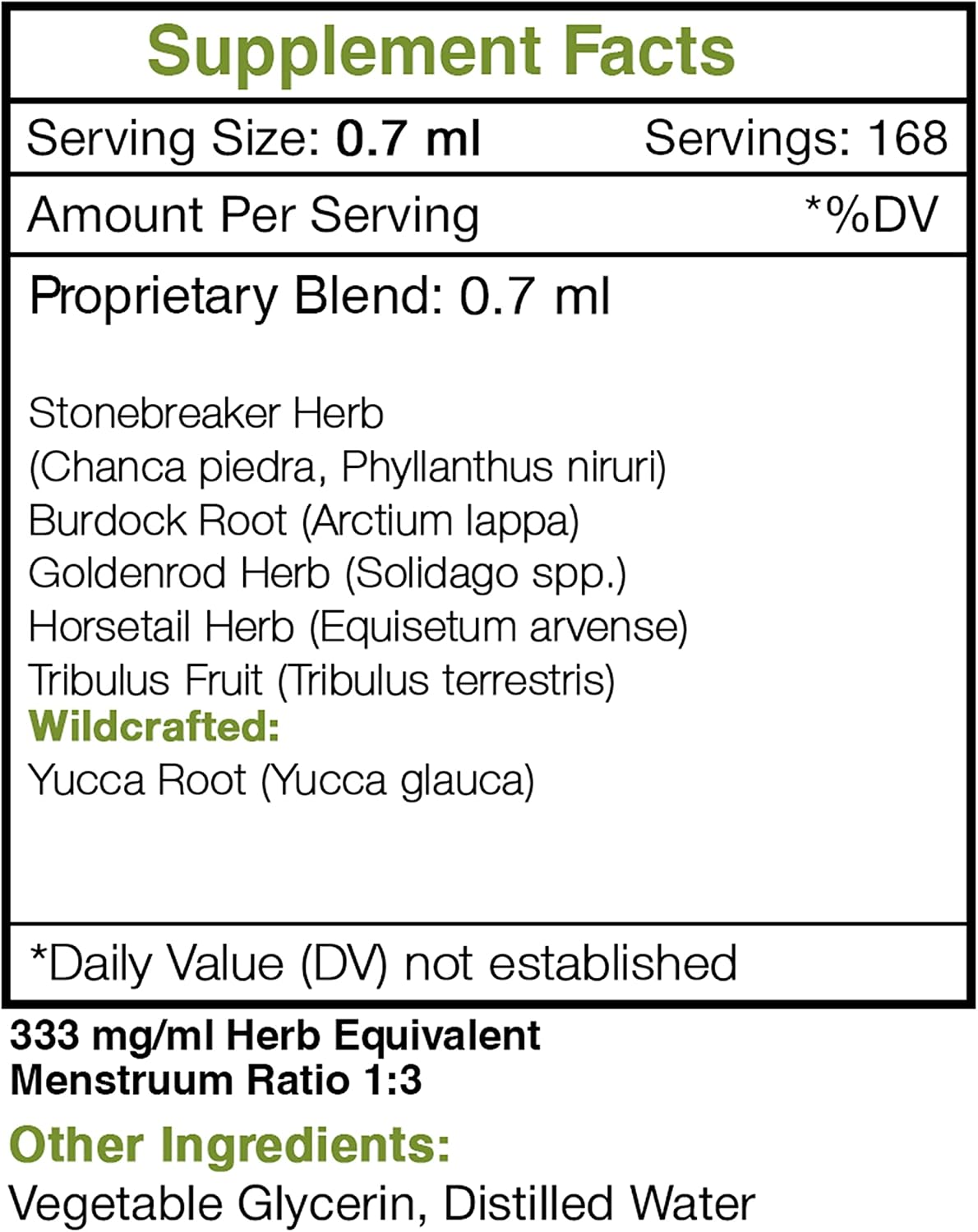Secrets of the Tribe Stone Breaker Blend Extracto Sin Alcohol - Tintura de Hierbas para el Bienestar Renal (118 ml)