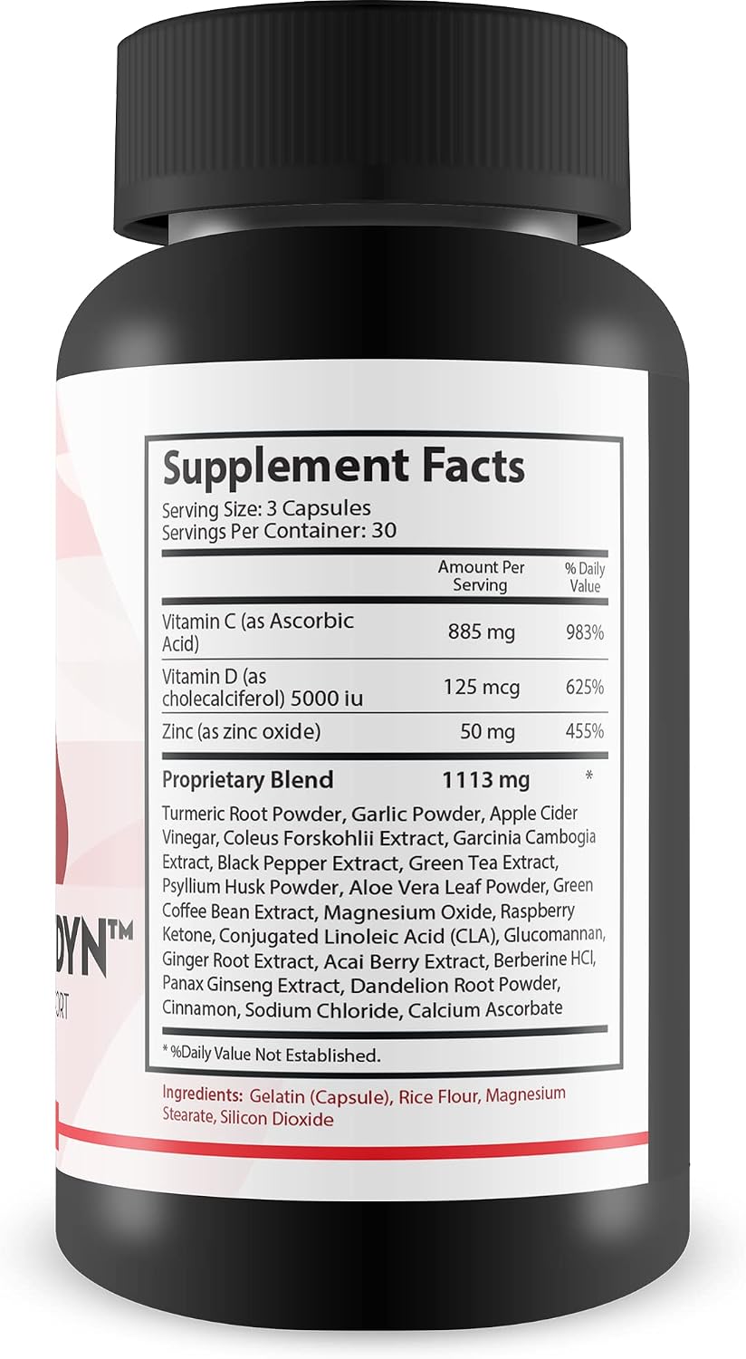 Pro Glucydyn - Complemento para la Salud Sanguínea con Berberina, Cúrcuma, Ajo y Té Verde