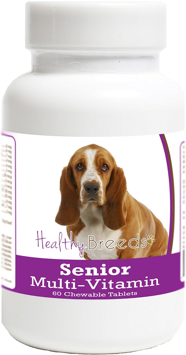 Healthy Breeds Multivitamínico para Perros Senior Basset Hound 60 Comprimidos