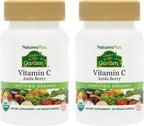 NaturesPlus Source of Life Garden Vitamin C – 60 Capsules – Organic Amla Vitamin C with Bioflavonoids
