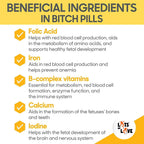 Bitch Pills - Vitaminas prenatales para perras gestantes - 45 comprimidos