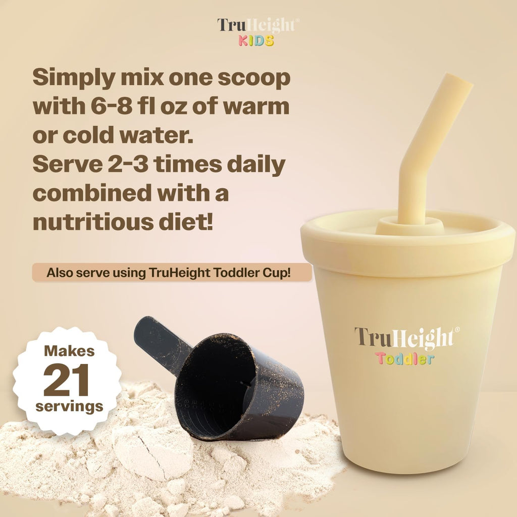 TruHeight Toddler Advanced Formula+ (Vainilla) - 16 Vitaminas, Proteínas y Hierro para Niños Pequeños (1-3 años)