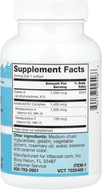 Vitacost Ultra Vitamin K with Advanced K2 Complex, 180 Softgels