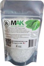Mak Menthol Crystal 4 oz - Pure Organic 100% Natural - Cristales de Mentol de Menta