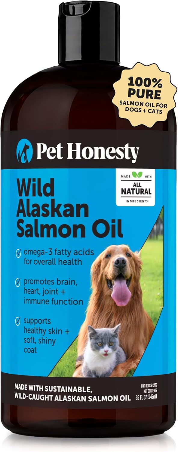 Aceite de Salmón Salvaje de Alaska para Perros y Gatos - 946 ml (32 oz)