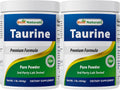 Best Naturals Taurina Pura 1000mg - Polvo de Taurina de Forma Libre - 454g (Pack de 2)